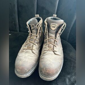 Brown Leather Men's Boots- Steel Toe